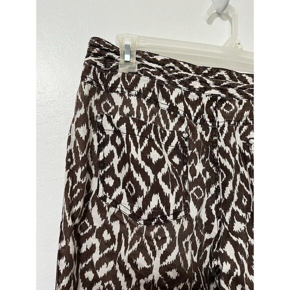 INC International Concepts Womens Linen Ankle Pant Size 12 Brown Vacay Resort - Picture 6 of 8